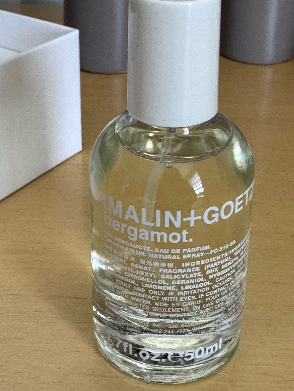 New Malin + Goetz Bergamot Green Scented eau de parfum spray perfume 50 ml